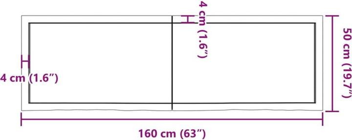 Actual product image VidaXL Gianna (160 x 50 x 4 cm)