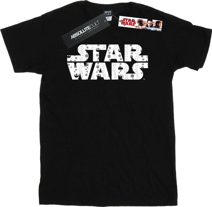 Actual product image Star Wars Mens Christmas Logo T-Shirt (L)