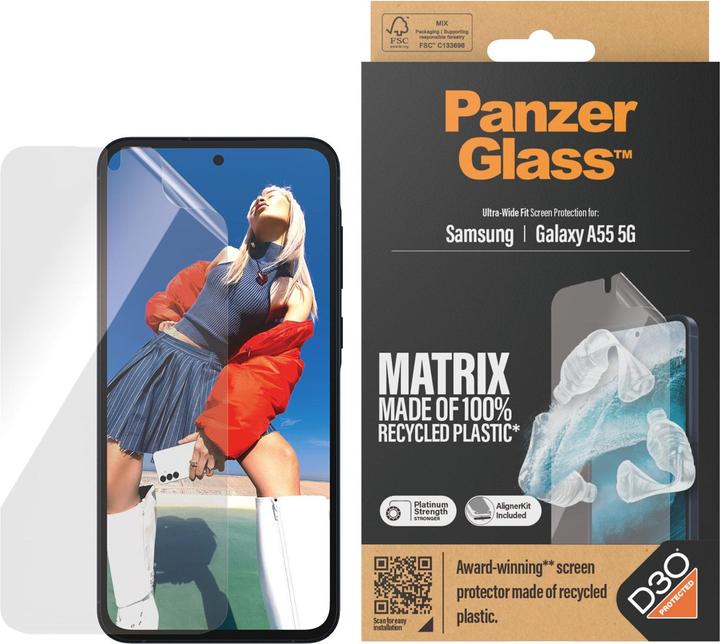 Actual product image PanzerGlass Matrix (1 Piece, Samsung Galaxy A55)