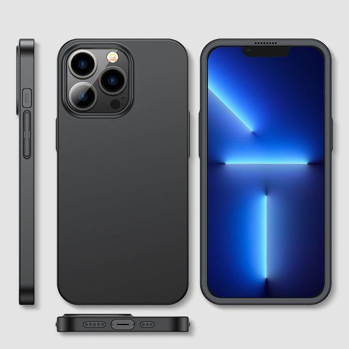 Produktbild Joyroom 360 Full Case front and back cover for iPhone 13 Pro + tempered glass screen protector black (1 Stück, Apple iPhone 13 Pro)