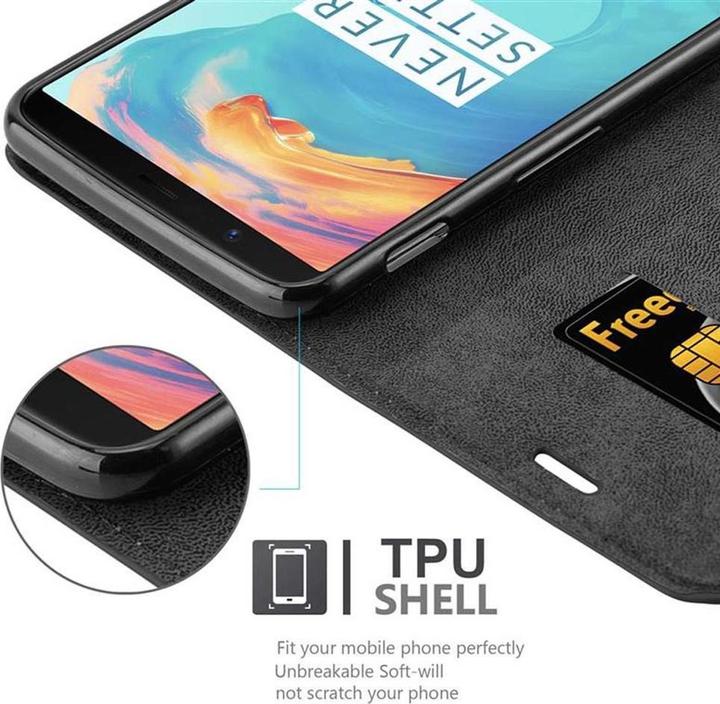 Actual product image Cadorabo Book Invisible Magnet Cover (OnePlus 5T)