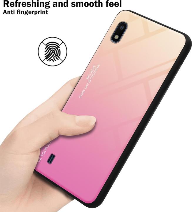 Actual product image Cadorabo TPU 2 colors glass cover (Samsung Galaxy A10, HTC One M10)