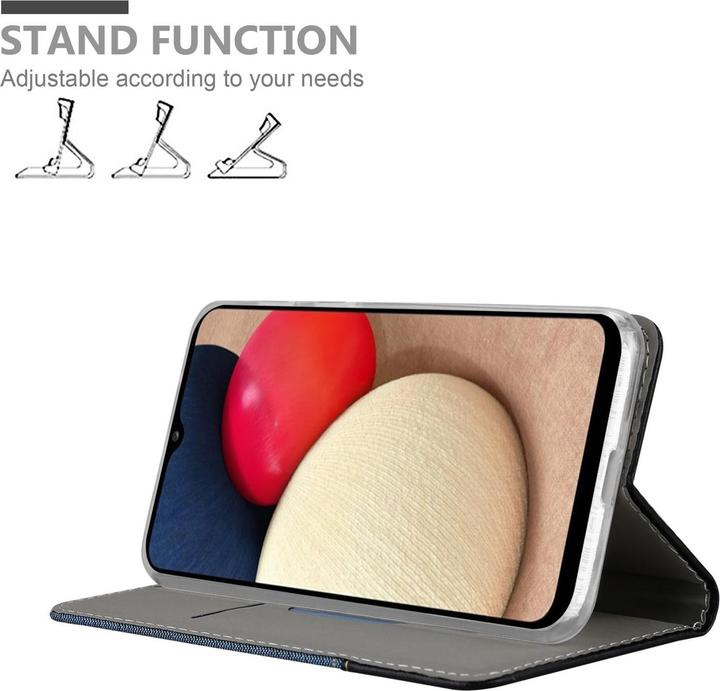 Actual product image Cadorabo Book Jeans Optics Cover (Samsung Galaxy A02s)
