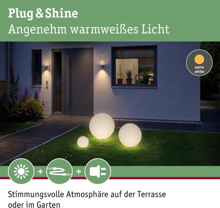 Produktbild Paulmann Outdoor Plug & Shine Globe (235 lm, IP67)