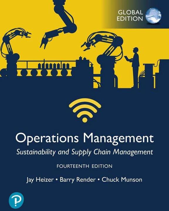 Produktbild Operations Management: Sustainability and Supply Chain Management, Global Edition (Englisch, Jay Heizer, Chuck Munson, Barry Render, 2023)