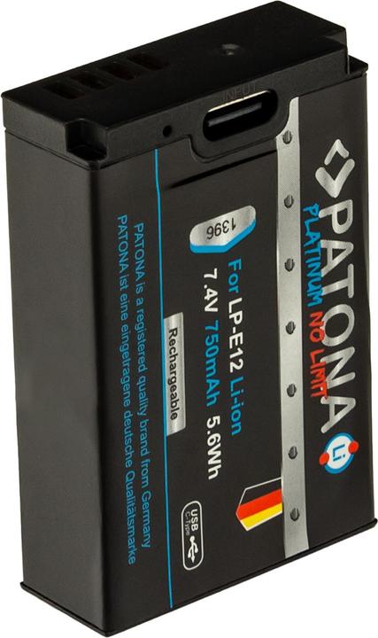 Image du produit Patona Platine USB-C Canon LP-E12 (Batterie)