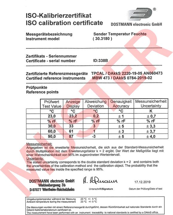 Actual product image TFA Temperature/Humidity Transmitter