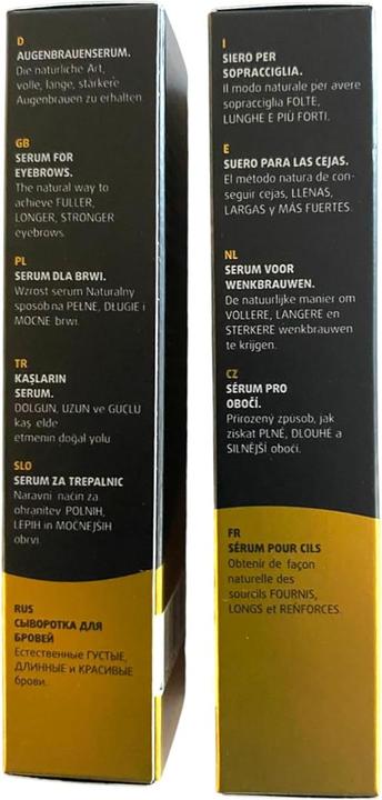 Valeurs nutritives et ingrédients Aphro Celina Eyebrow Serum für dichtere Augenbrauen (3 ml) (3 ml)