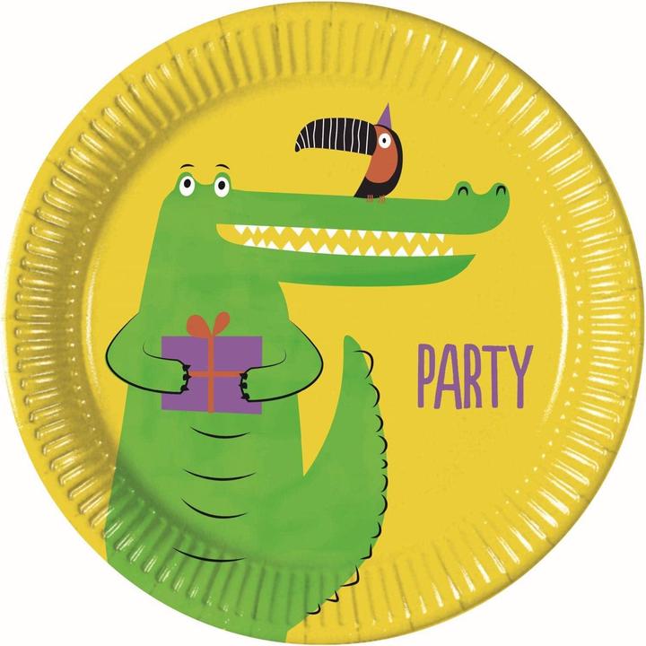Spot on Gifts Paper Crocodile Party Plates (Pack of 8) (8 x)