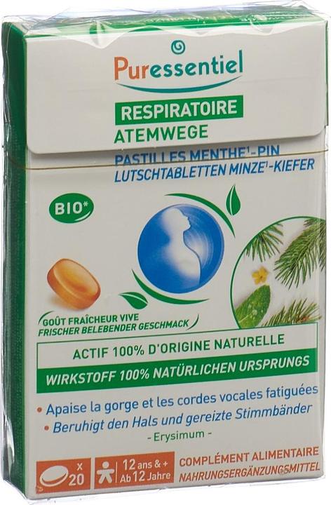 Produktbild Puressentiel Lutschtablette Atemwege Minze-Kiefer Lutschtabl (20 Stück)