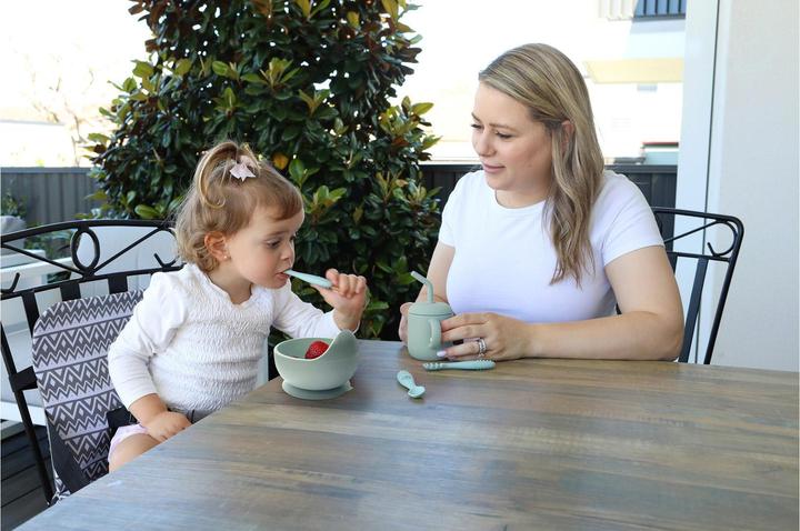 Actual product image Dreambaby Babybesteck 3-teilig Silikon Mint
