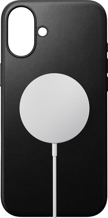 Actual product image Nomad Modern Leather Case iPhone 16 Plus Black (Apple iPhone 16 Plus)