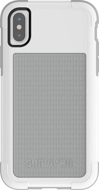 Actual product image Griffin Survivor Fit Cover Grey - White (TA43980) (Apple iPhone X)