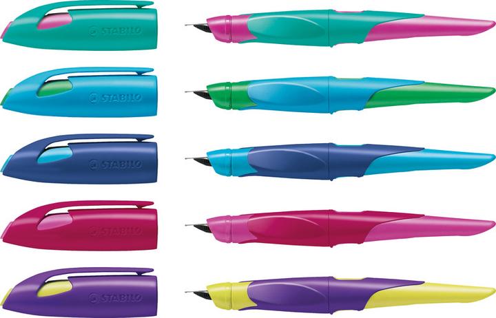 Image du produit STABILO Stylo scolaire ergonomique EASYbirdy pour droitiers Plume standard (Vert, Bleu, 1 x)