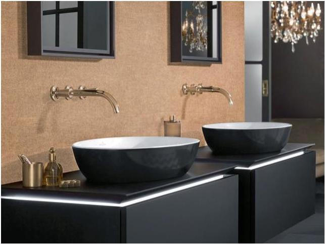 Immagine prodotto Villeroy & Boch Lavabo da appoggio Artis 61 cm ovale bianco/nero carbone 419861BCT8 (410 mm, 610 mm)