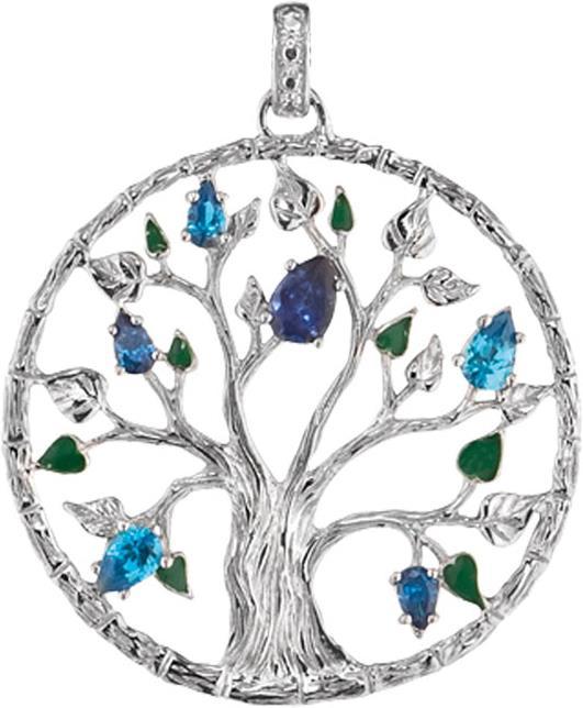 Julie Julsen Pendentif 4 éléments eau (45 mm) (Argent)