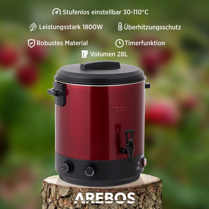 Image du produit Arebos Einkochautomat (28 l)