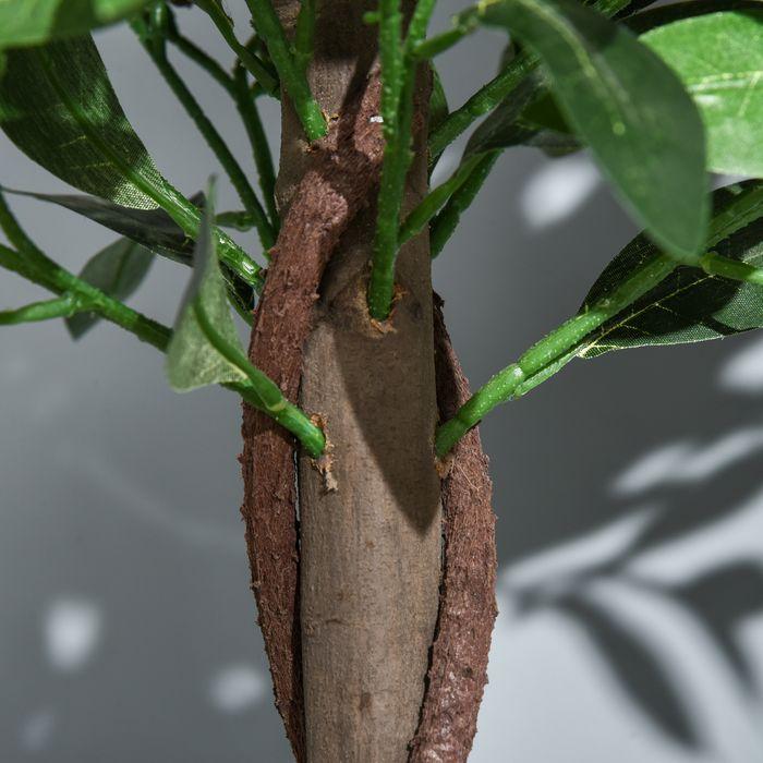 Actual product image Swisshandel24 2er-Set Künstlicher Lorbeerbaum 120cm Kunstpflanzen im Zementtopf, Zimmerpflanze (120 cm)