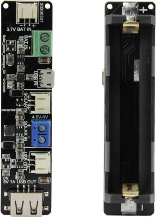 Image du produit Lilygo TTGO T-BAT 18650 Compartiment de batterie avec CN3065 Solar Power Manager