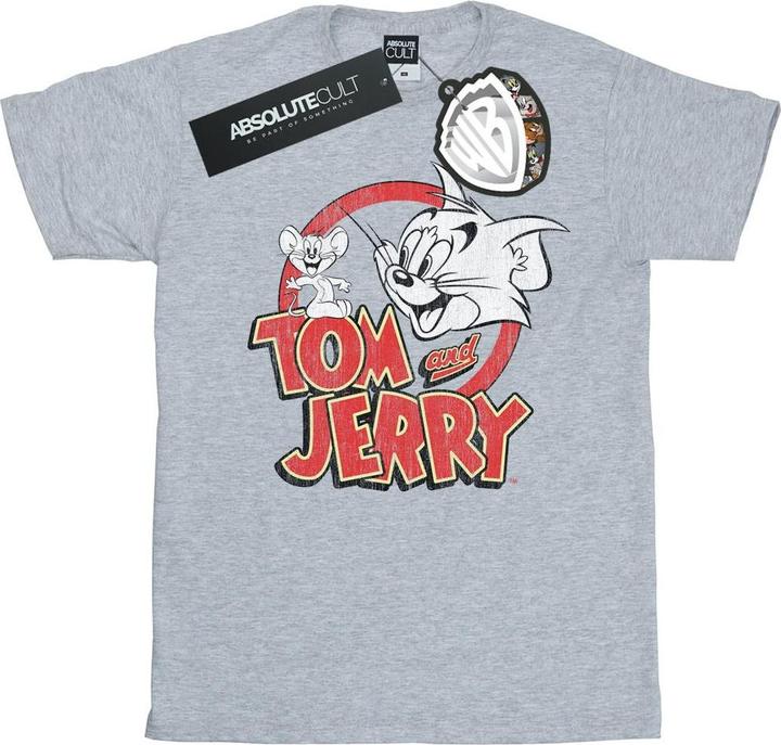 Immagine prodotto Tom & Jerry Distressed Logo Maglietta Ragazzi (116)