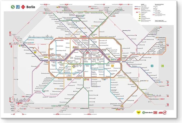 Immagine prodotto BVG Berlino - Rete Berlino (200 x 130 cm)