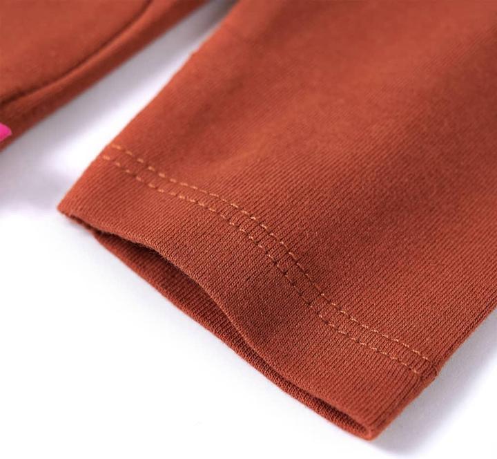 Produktbild VidaXL Kinder-Langarmshirt Cognac 92,Material: 95 % Baumwolle. 5 (92)