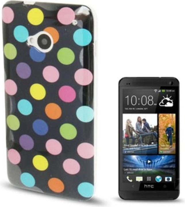 Produktbild König Design Schutzhülle TPU Case für Handy HTC One M7 Schwarz / Bunt (HTC One M7)
