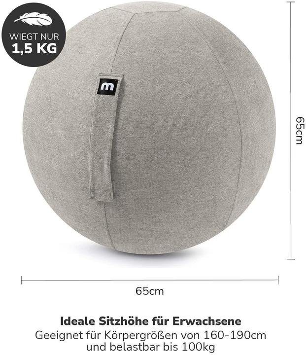 Actual product image Mokebo Ergonomischer Sitzball für Büro & Schwangerschaft (65 cm)