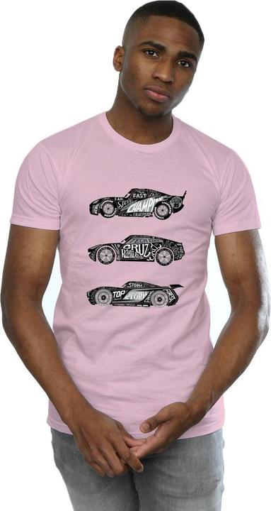 Immagine prodotto Disney Cars Text Racers Maglietta Uomo (XL)
