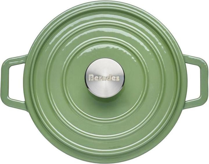 Immagine prodotto Berndes Cocotte in ghisa B.IRON rotonda 20 cm 2,5 litri verde salvia INDUZIONE (20 cm, Pirofila + casseruola, Ghisa)