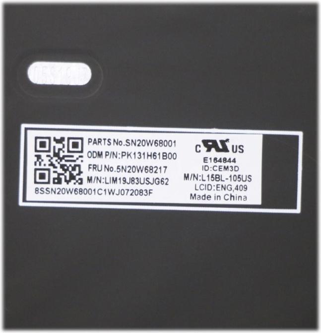 Image du produit Lenovo FRU Thor Clavier Num BL
