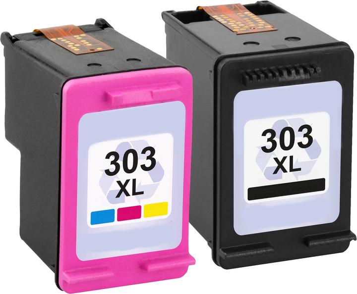 Produktbild Plutoos HP 303 XL HP 303 XL Patronen XXL kompatibel (BK, CL)