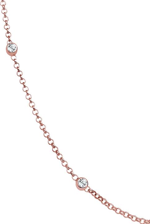 Immagine prodotto Elli Collana Solitario Cristalli di base Argento 925 (Argento 925, Cristallo di vetro, 45 cm)