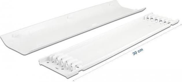 Immagine prodotto Delock Canalina per cavi autoadesiva 85x10mm 2 pezzi bianco (Tubazione, 30 cm)