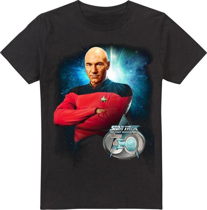 Actual product image Mens 30 Jean-Luc Picard T-Shirt (S)