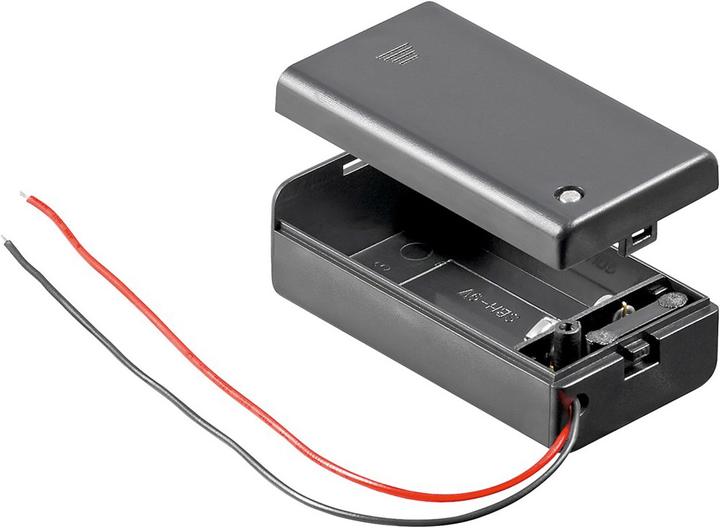 Actual product image Goobay 1x 9V block battery holder