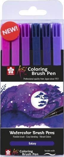 Immagine prodotto Sakura Set di pennelli da colorare Koi Galaxy | 6 colori (Galaxy, 224 x)