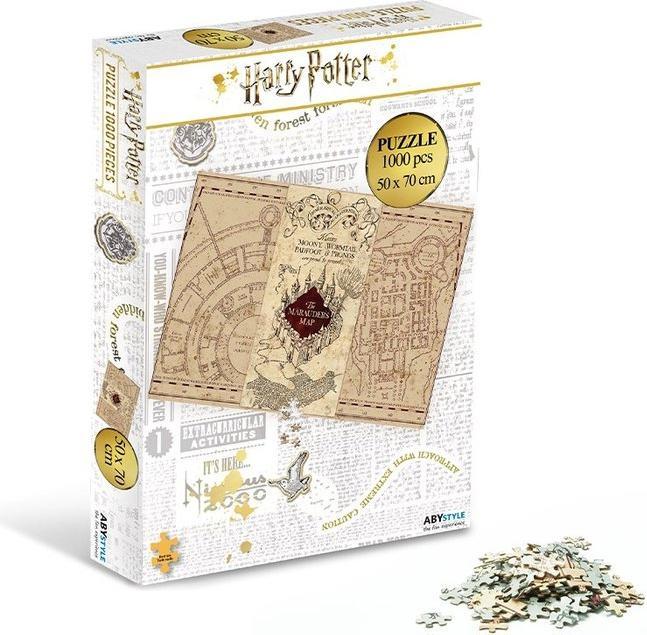 Actual product image ABYstyle Harry Potter: The Marauder's Map (1000 pieces) (1000 pieces)