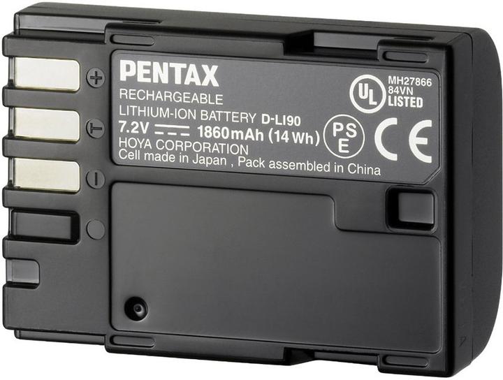 Actual product image Pentax D-Li90 (Rechargeable battery)