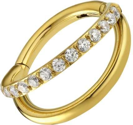 Image du produit Bijouteria Piercing d'oreille (Acier chirurgical 316L, Cristallin)