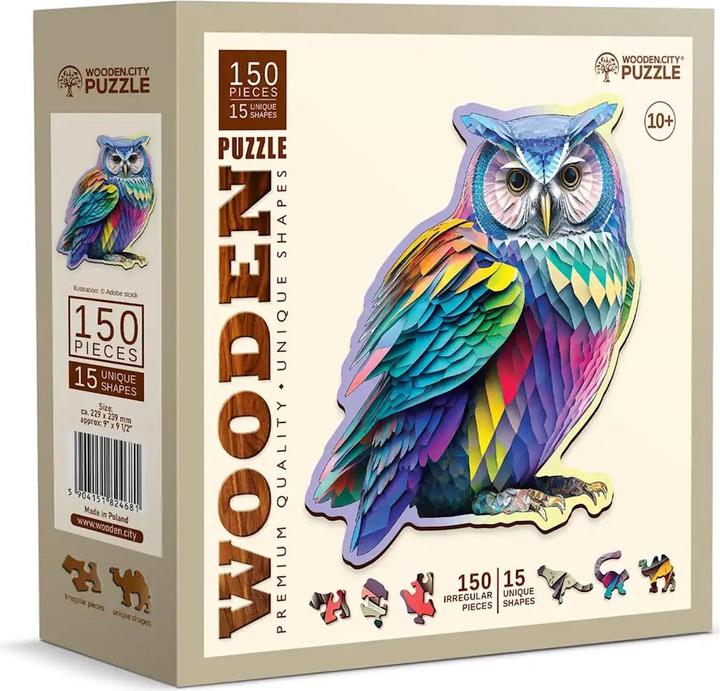 Immagine prodotto WoodenCity Puzzle in legno M Trendy Owl (150 pezzi)