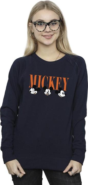 Actual product image Disney Womens/Ladies Mickey Mouse Faces Sweatshirt (XXL)