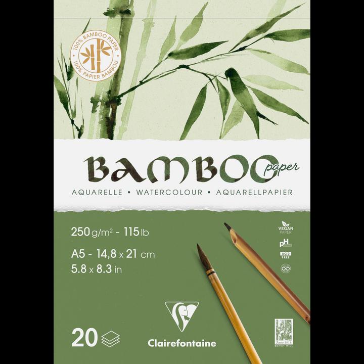 Actual product image Clairefontaine Bamboo block (250 g/m², 400 x)