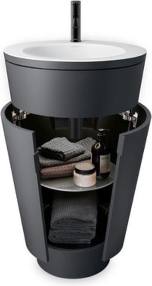 Image du produit Duravit Mitigeur monocommande pour lavabo C.1 S o Garniture de vidage à tirette noir mat