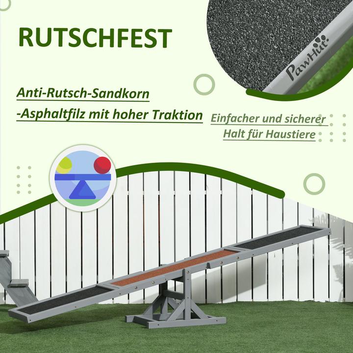 Produktbild PawHut Hundewippe mit Anti-Rutsch Belag (Agility)