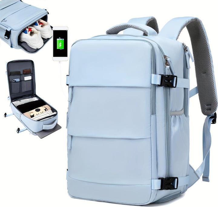 Immagine prodotto Only-Bags.Store Zaino da viaggio con scomparto per le scarpe, zaino per computer da lavoro di grande capacità