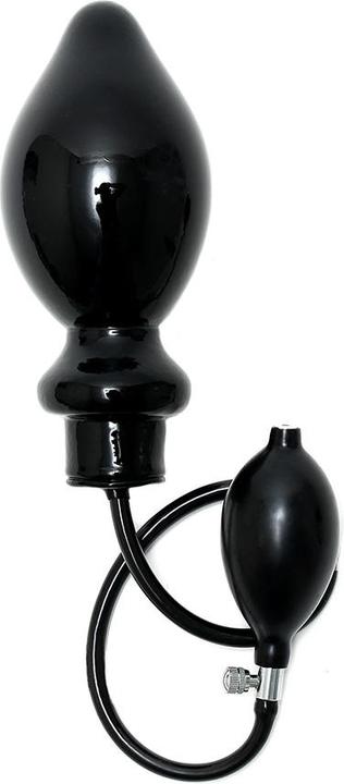 Actual product image Rimba Silicone Plug Inflatable Black