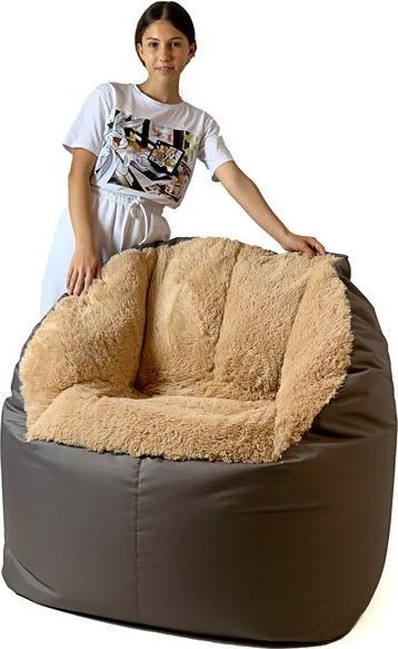 Immagine prodotto Go Gift Sako Borsa Pouf Fluffy marrone XXL 140 x 90 cm