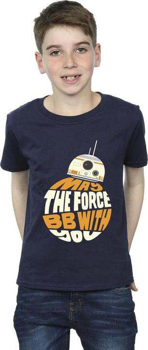 Actual product image Star Wars Boys May The Force BB8 T-Shirt (128)