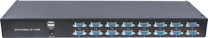 Actual product image Intellinet Modular 16-port KVM switch with VGA interface for use with Rackmount LCD co...